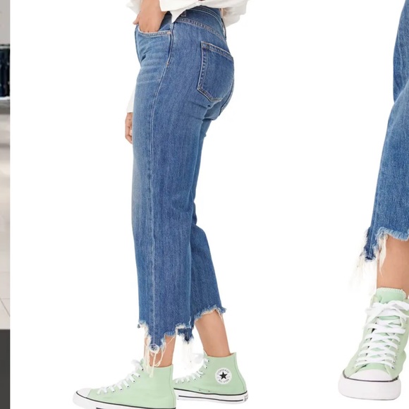 We the Free Maggie Ripped Crop Straight Leg Jeans - Picture 3 of 12